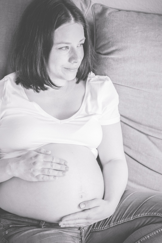Schwangerschaftsfotos aufgenommen bei einer Homestory.